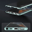 Case for Samsung Galaxy S22 Ultra, Magnetic Dual Glass, green