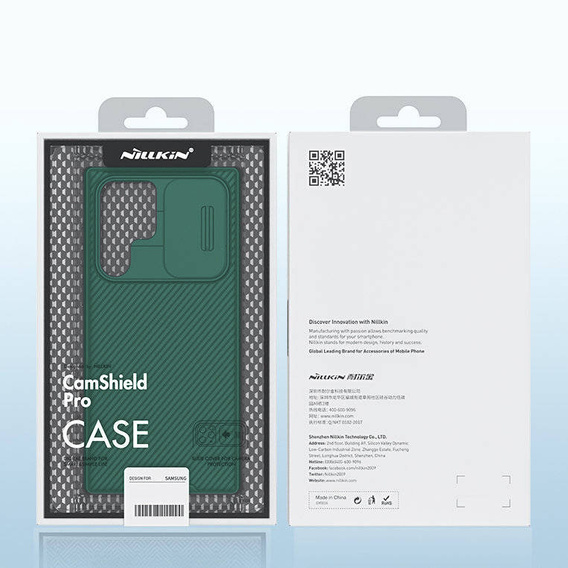 Case for Samsung Galaxy S23 Ultra, Armored Nillkin, CamShield Pro, green
