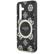 GUESS Magnetic IML Peony case for Samsung Galaxy S25