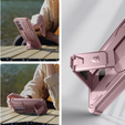 Armored case for Samsung Galaxy A55, Dexnor Full Body (Two Frames), pink