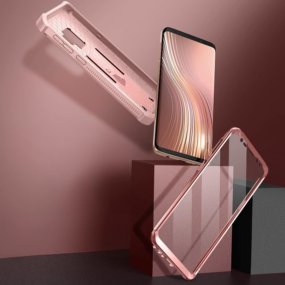 Armored case for Samsung Galaxy S9, Dexnor Full Body, pink