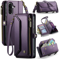 CASEME RFID Leather Wallet Case for Samsung Galaxy A57 5G, purple