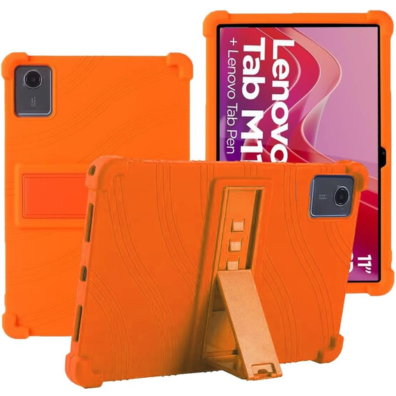 Silicone case for Lenovo Tab M11, Impact, armor, orange