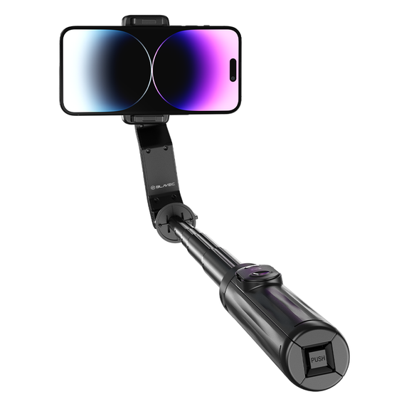 Blavec Selfie Stick Aluminium Fusion P07 with MagSafe, LED lights and remote control