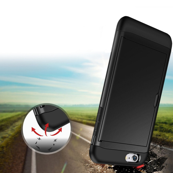 Case for iPhone 7/8/SE 2020/SE 2022, Sliding Card Holder, black