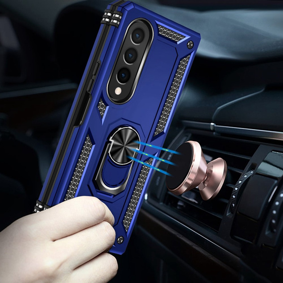 Armor Case for Samsung Galaxy Z Fold 4 5G, Nox Case Ring, blue