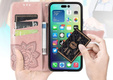 Flip case for Samsung Galaxy S24 FE, Butterfly, pink rose gold