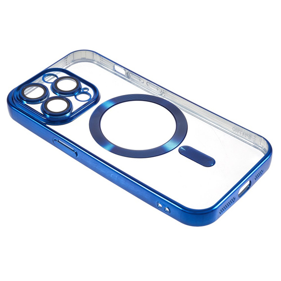 Case for iPhone 14 Pro Max, Electro MagSafe, blue + Screen Glass
