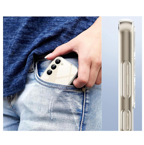 Thin Case for Samsung Galaxy S23 FE, Slim, transparent