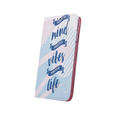 Flip case for Huawei Y7 2019, Wallet, Positive, white
