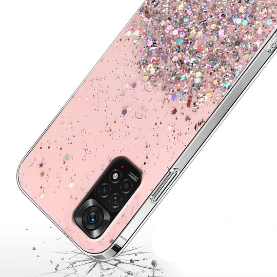 Case for Xiaomi Redmi Note 11/11S, Glittery, pink
