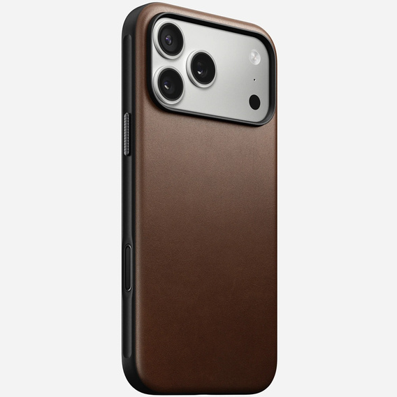 Nomad case for iPhone 17 Pro Max, Modern Leather Case, brown