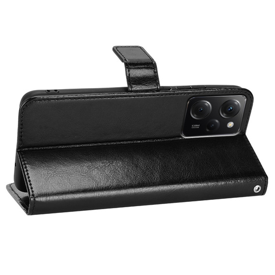 Flip case for Xiaomi Poco X5 Pro 5G, Wallet, black