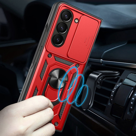Case for Samsung Galaxy Z Fold5 5G, CamShield Slide, red