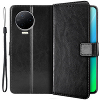 Flip case for Infinix Note 12 2023, Wallet, black