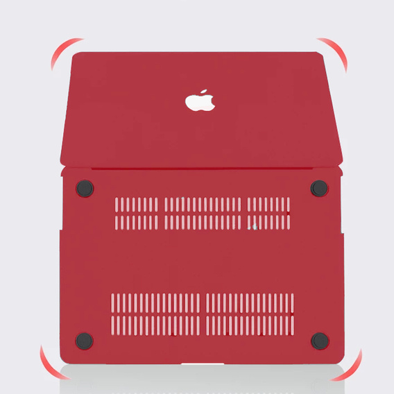 Case for MacBook Air 13 A2337 M1 A2179 A1932, HardShell, red