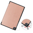 Case for Lenovo Tab M10 Plus TB-X606F, Smartcase, pink rose gold
