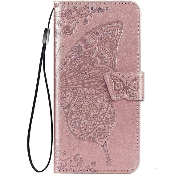 Flip case for Xiaomi Redmi A5, Butterfly, pink rose gold