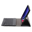 Case + keyboard Samsung Galaxy Tab S9, Leather Pen Slot, black