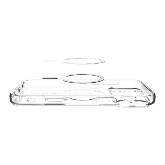 Spigen Ultra Hybrid MagSafe case for iPhone 17 Pro, Clear / Graphite