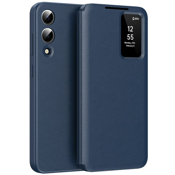 Flip case for Samsung Galaxy S25 Edge, Smart View Wallet, blue