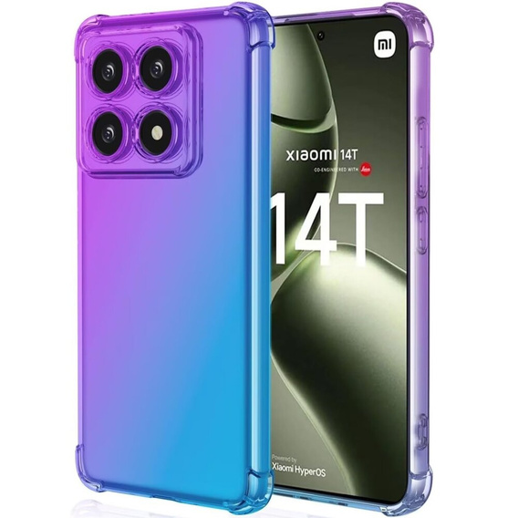 Case for Xiaomi 14T, Gradient Dropproof, Purple / blue