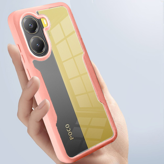 Case for Xiaomi Poco X7 Pro 5G, Shockproof, with film, pink