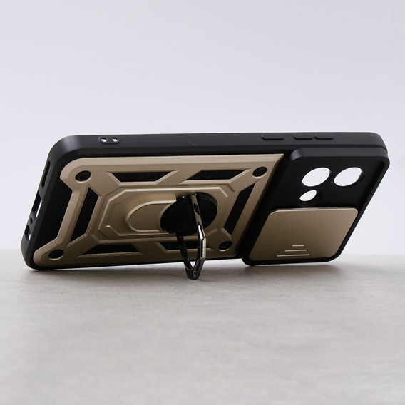 Case for Motorola Moto G84 5G, CamShield Slide, gold