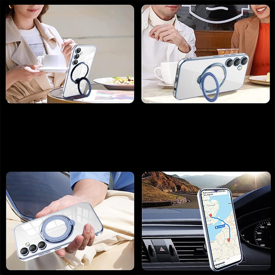 Magnetic Case for Samsung Galaxy S24 FE, for MagSafe, blue