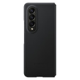 The original Samsung Case for Galaxy Z Fold 4, Leather Flip Cover, black