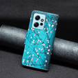 Flip case for Xiaomi Redmi Note 12 Pro 5G / POCO X5 Pro 5G, Wallet, Sakura, blue