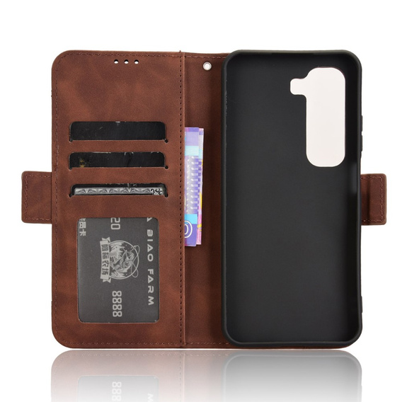Flip case for Infinix Hot 50 4G, Card Slot, brown