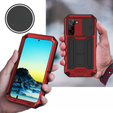 Armored case for Samsung Galaxy S22, R-JUST CamShield Slide, red