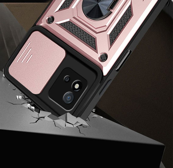 Case for Realme C11 2021, CamShield Slide, pink rose gold