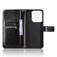 Flip case for Motorola Moto G15 / Motorola Moto G15 Power, Crazy Horse Wallet, black