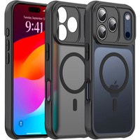 Matt Case for iPhone 17 Pro Max, for Magsafe, matt black