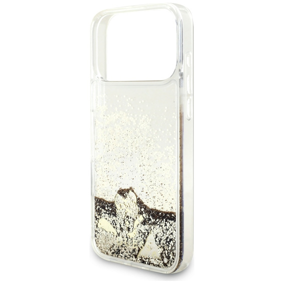 GUESS Liq. Glitter 4 Charms case for iPhone 17 Pro