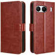 Flip case for OnePlus Nord 4, Crazy Horse Wallet, brown