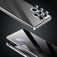 Case for Samsung Galaxy S25 Ultra, Privacy Dual Glass, silver