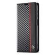 Flap case for Samsung Galaxy S25, Carbon LC.IMEEKE, black