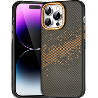Case for iPhone 14 Pro, Milky Way, gold
