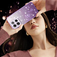 Case for Motorola Moto G56 5G, Glitter Flower, purple