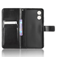 Flip case for Oppo A17, Crazy Horse Wallet, black