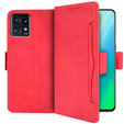Flip case for Motorola Edge 40 Pro, Card Slot, red