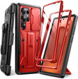 Case for Samsung Galaxy S25 Ultra – Tongate MECH Series Belt Clip, red