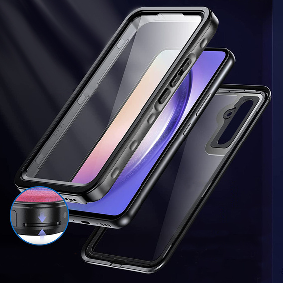 IP68 Waterproof Case for Samsung Galaxy A54 5G, black