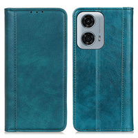 Flip case for Motorola Moto G04 / G24 / G24 Power, Split Leather, green