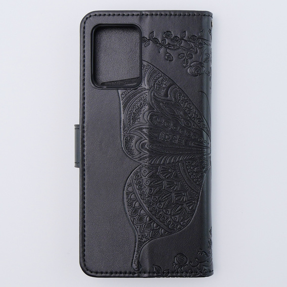 Flip case for Motorola Moto G54 5G, Butterfly, black
