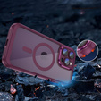 Case for iPhone 14 Pro Max, ERBORD Impact Guard, MagSafe, maroon