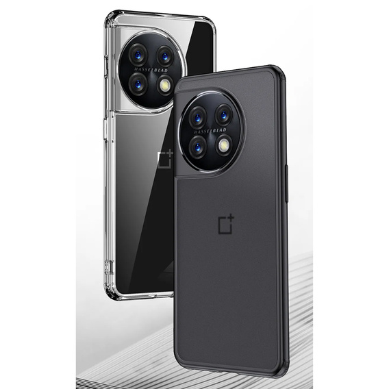 Case for OnePlus 11 5G, Fusion Hybrid, transparent / black